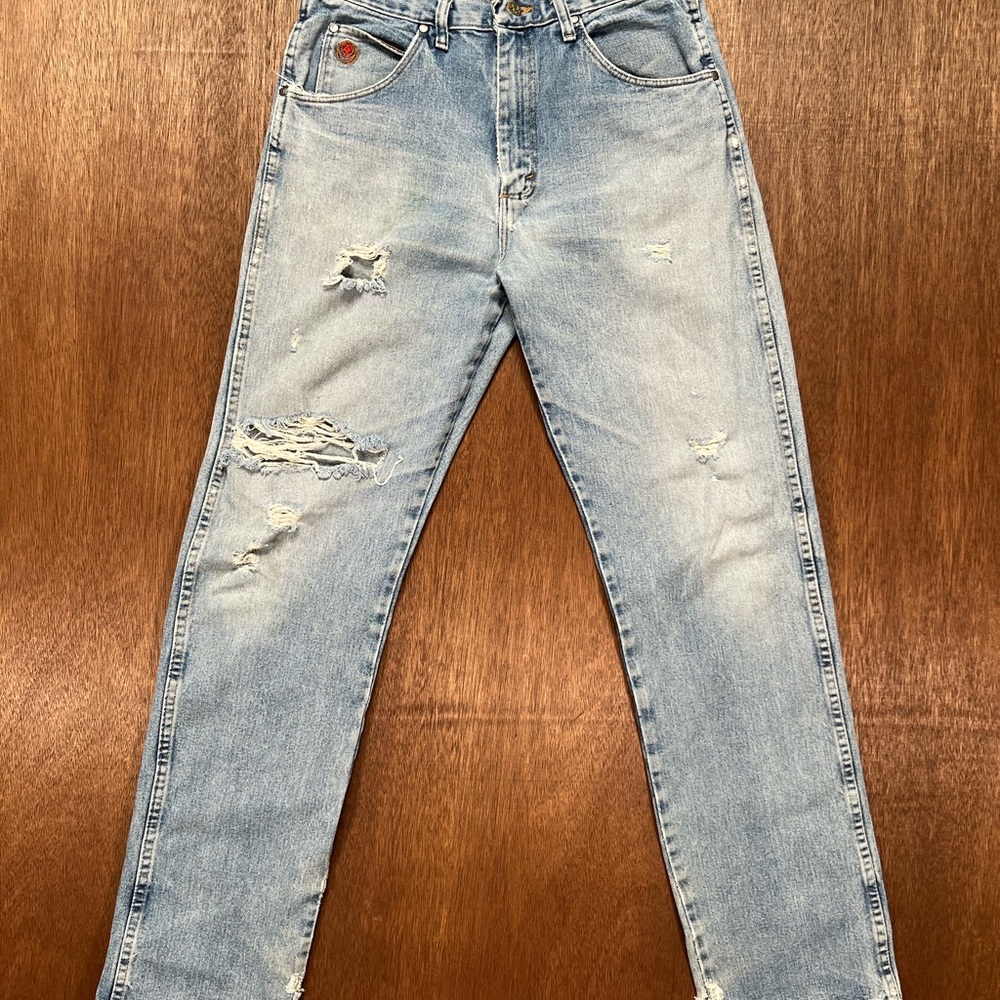 Wrangler 20X Distressed Western Denim Jeans 33x36